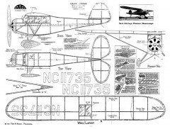 Monocoupe 3 model airplane plan